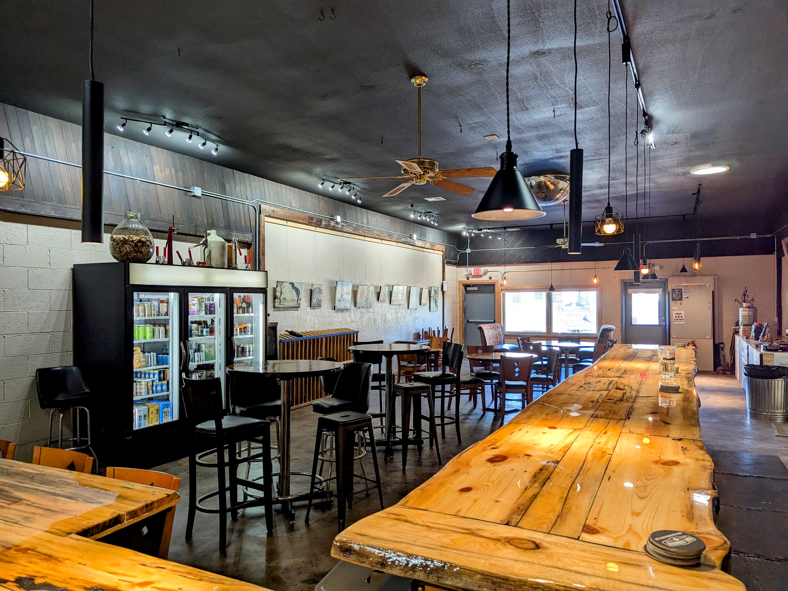 Photo of Harrington's Tap House from behind the bar